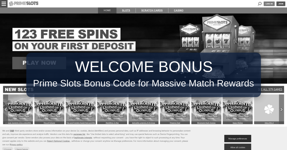 Prime Slots Bonus Code - Best US Casino Offers 2026